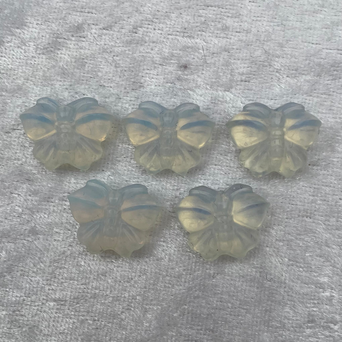 Mini Opalite Butterfly Carvings