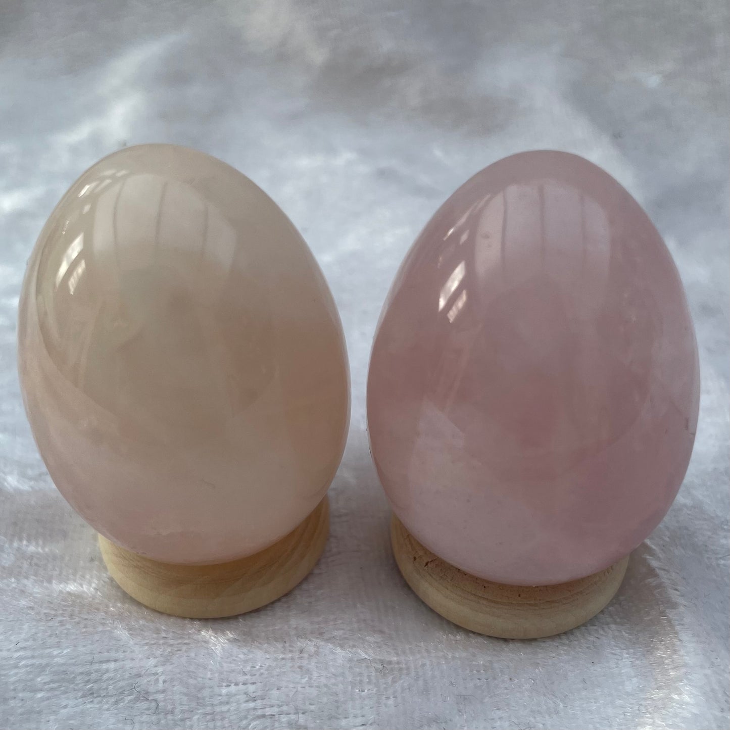 Rose Quartz Eggs