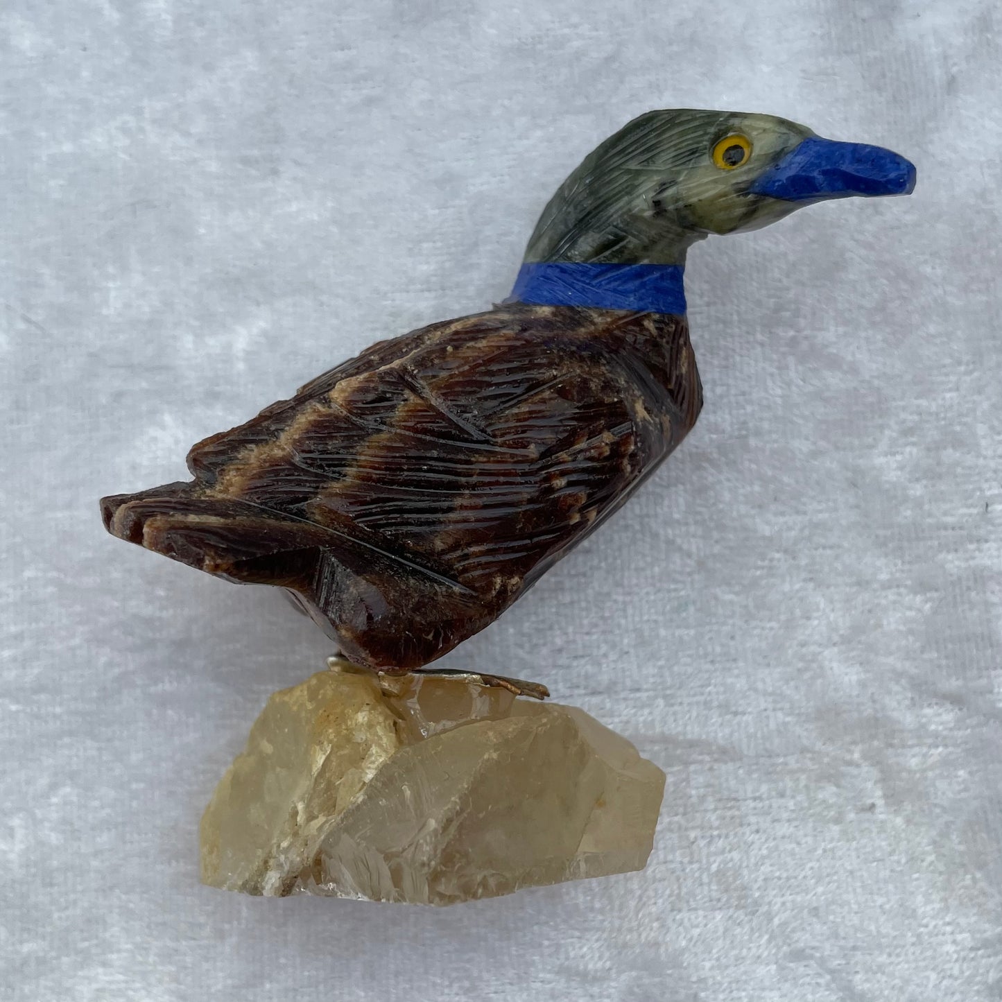 Crystal Duck in Multiple Stones