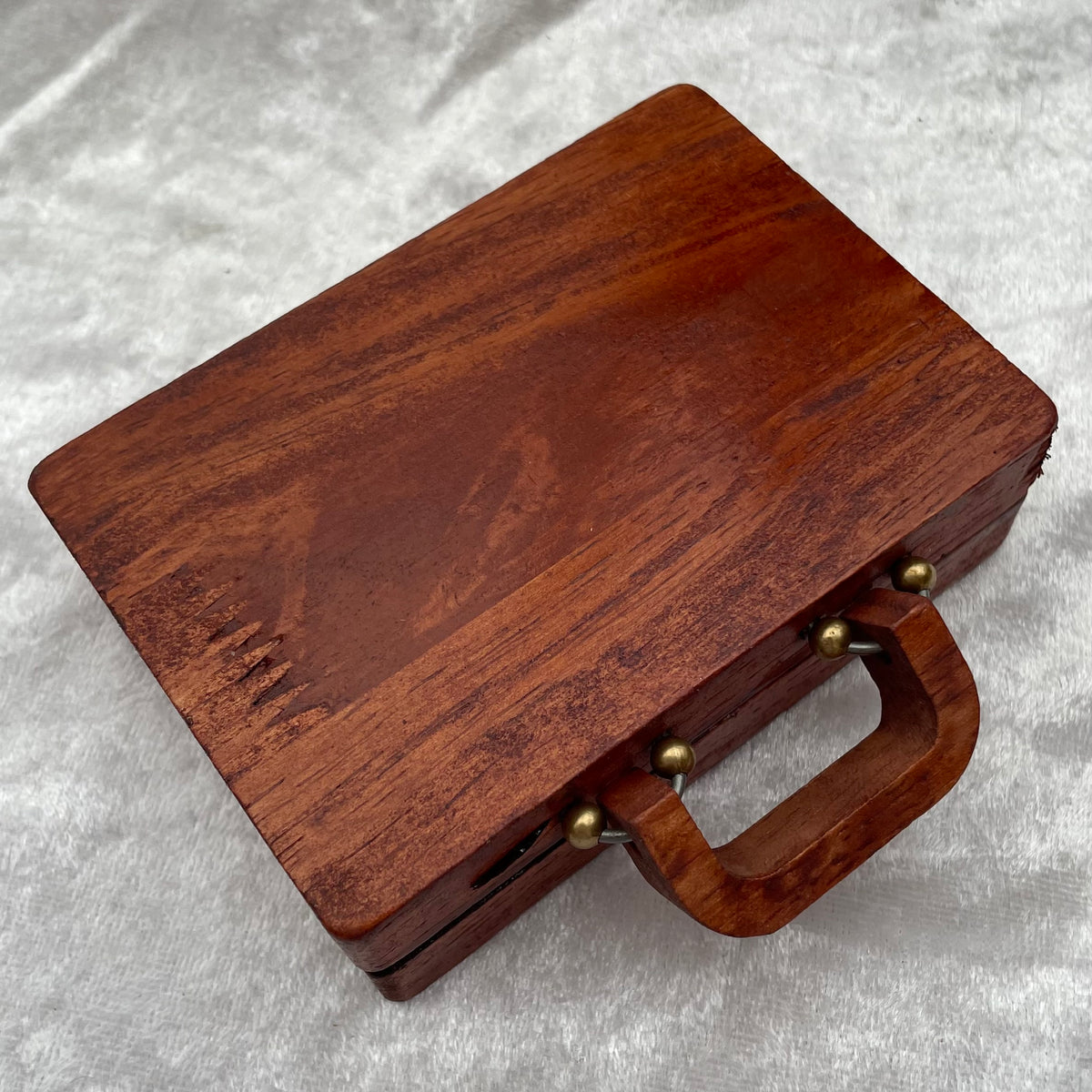 Mini Wooden Crystal Briefcase