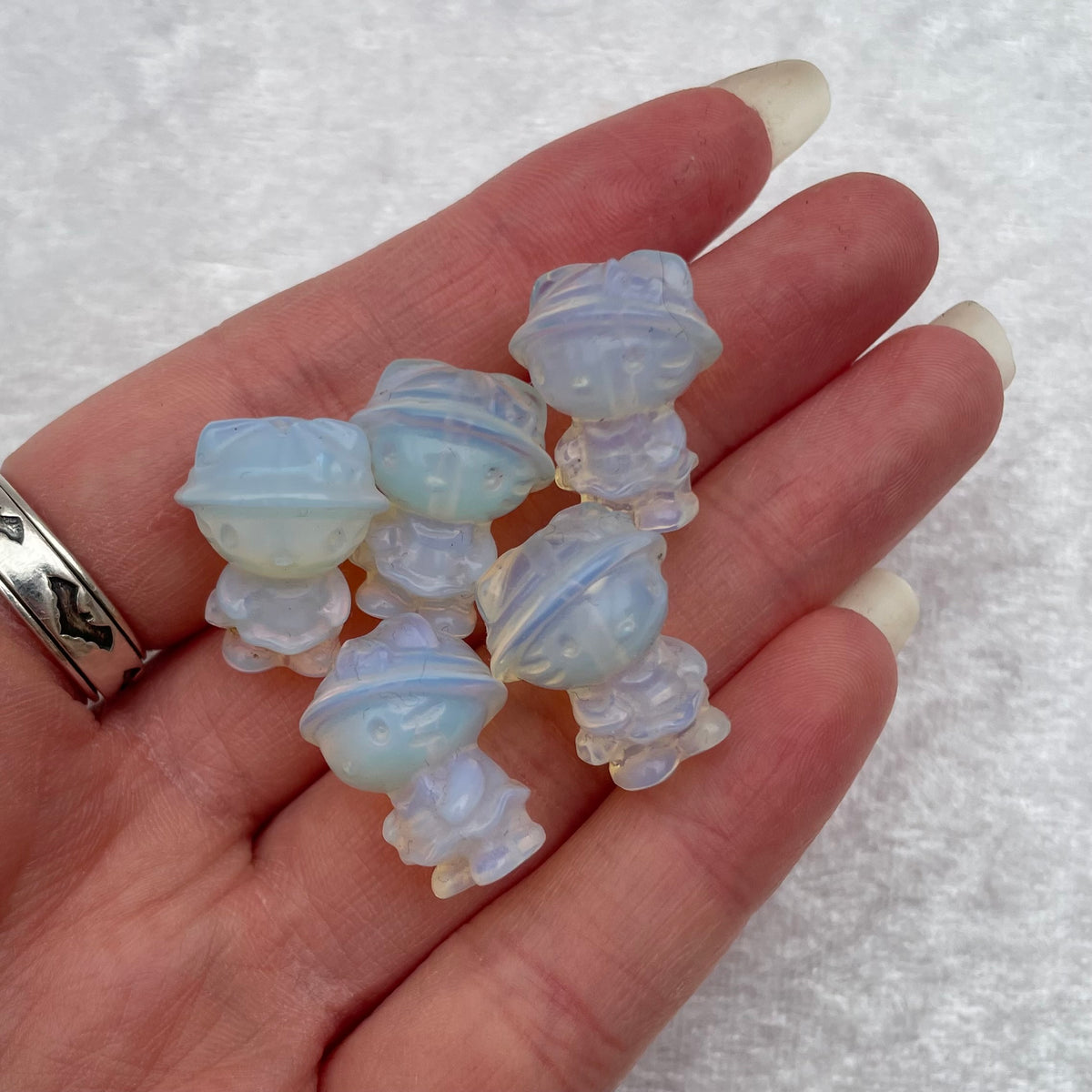 Mini Opalite Hello Kitty Carvings