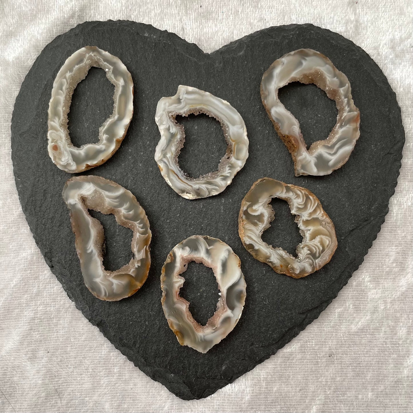 Agate and Quartz Geode Slices