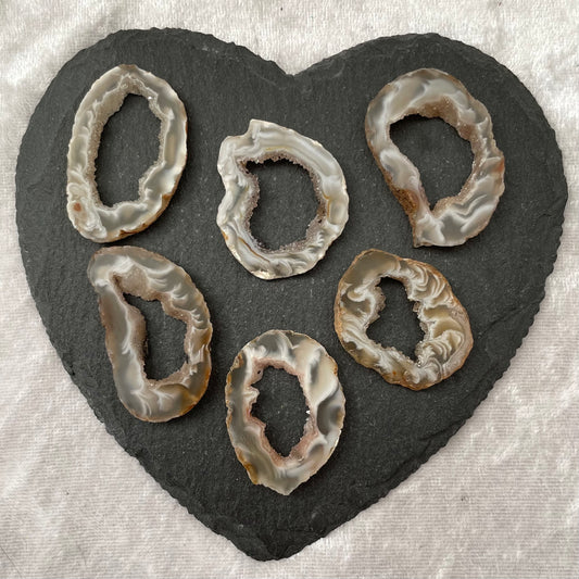 Agate and Quartz Geode Slices