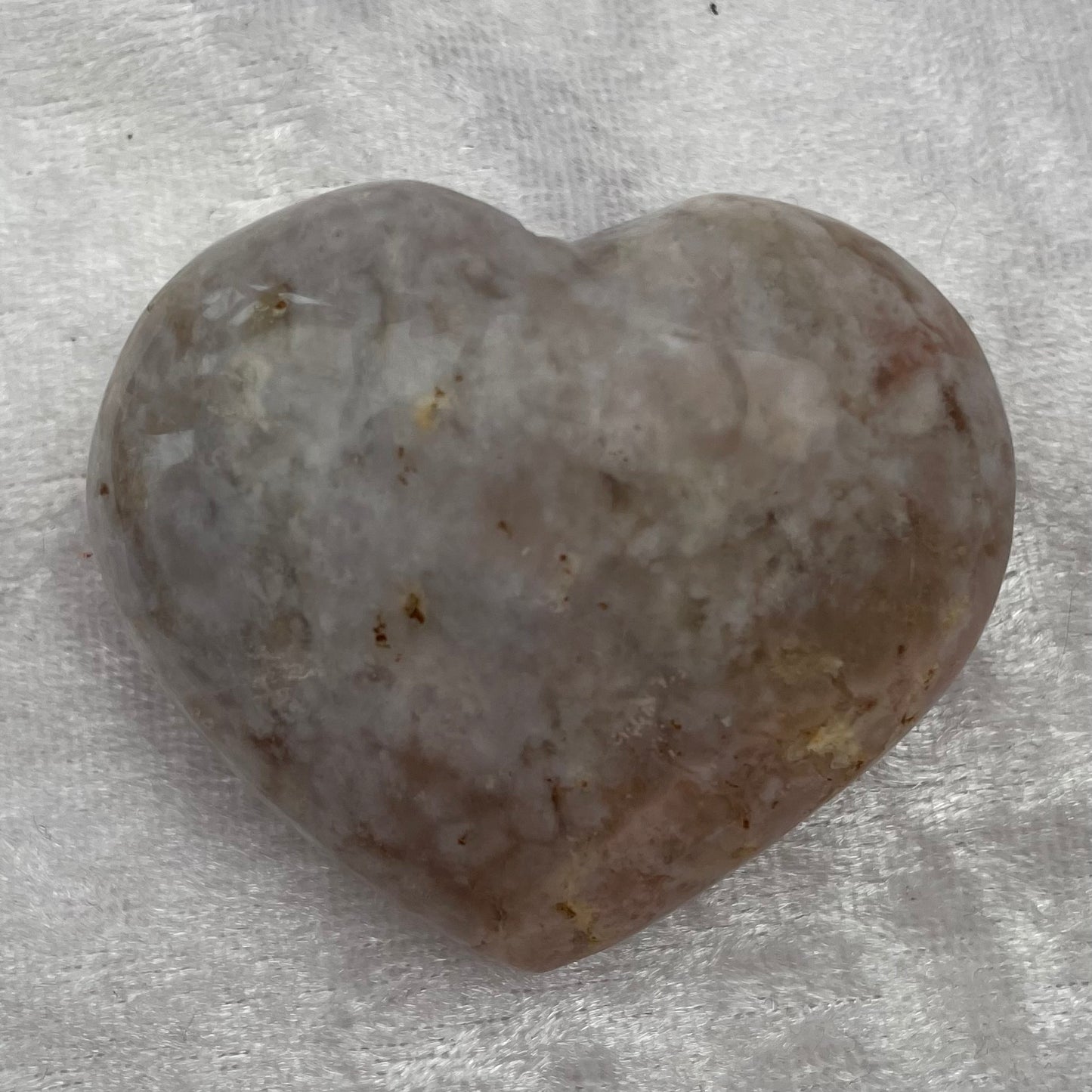 Lilac Ocean Jasper Heart