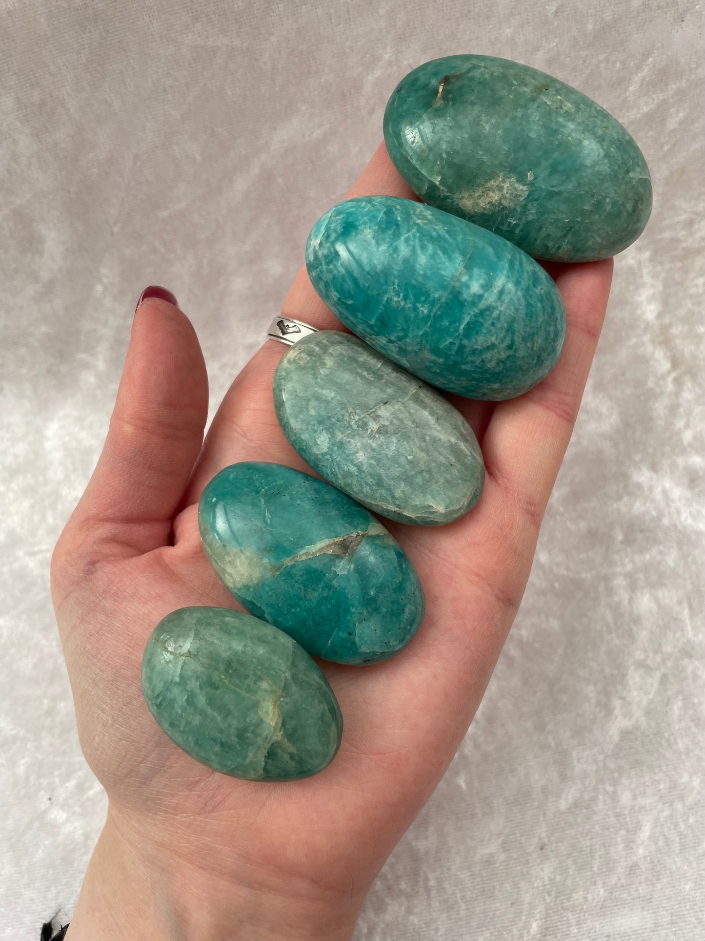 Amazonite Palmstone Gallets