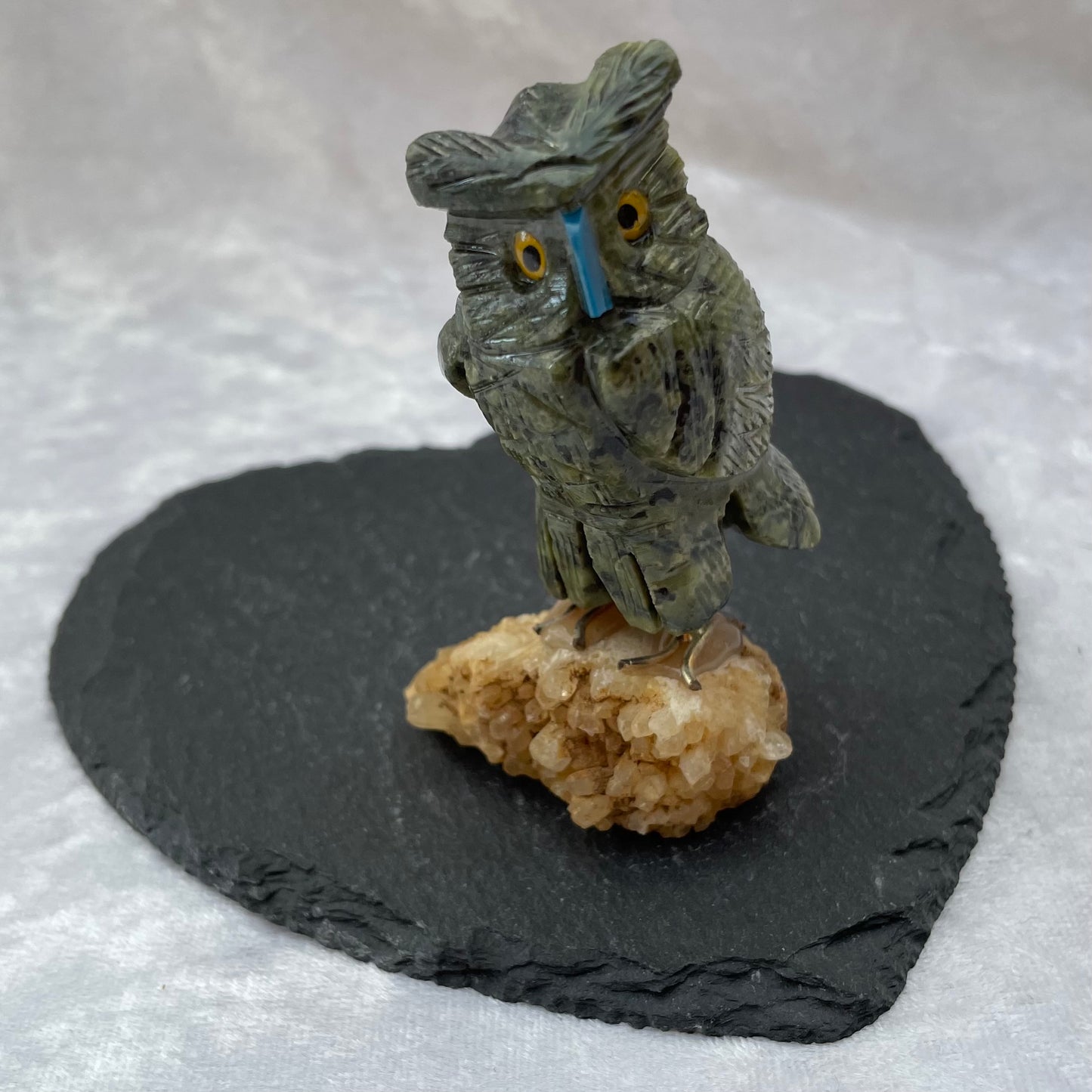 Crystal Owl in Multiple Stones