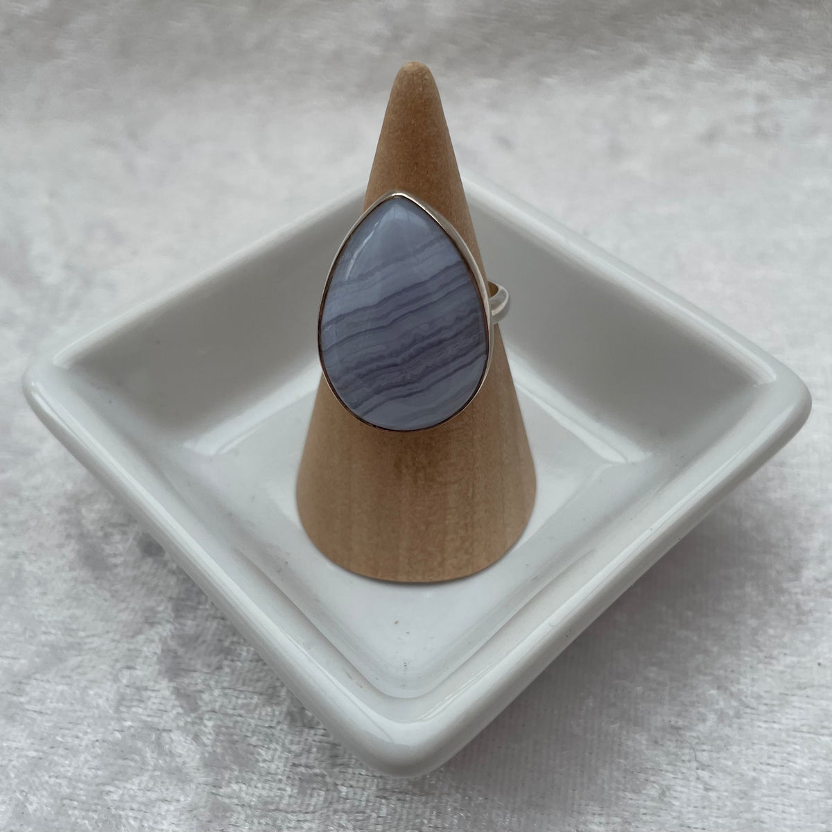 Blue Lace Agate Ring