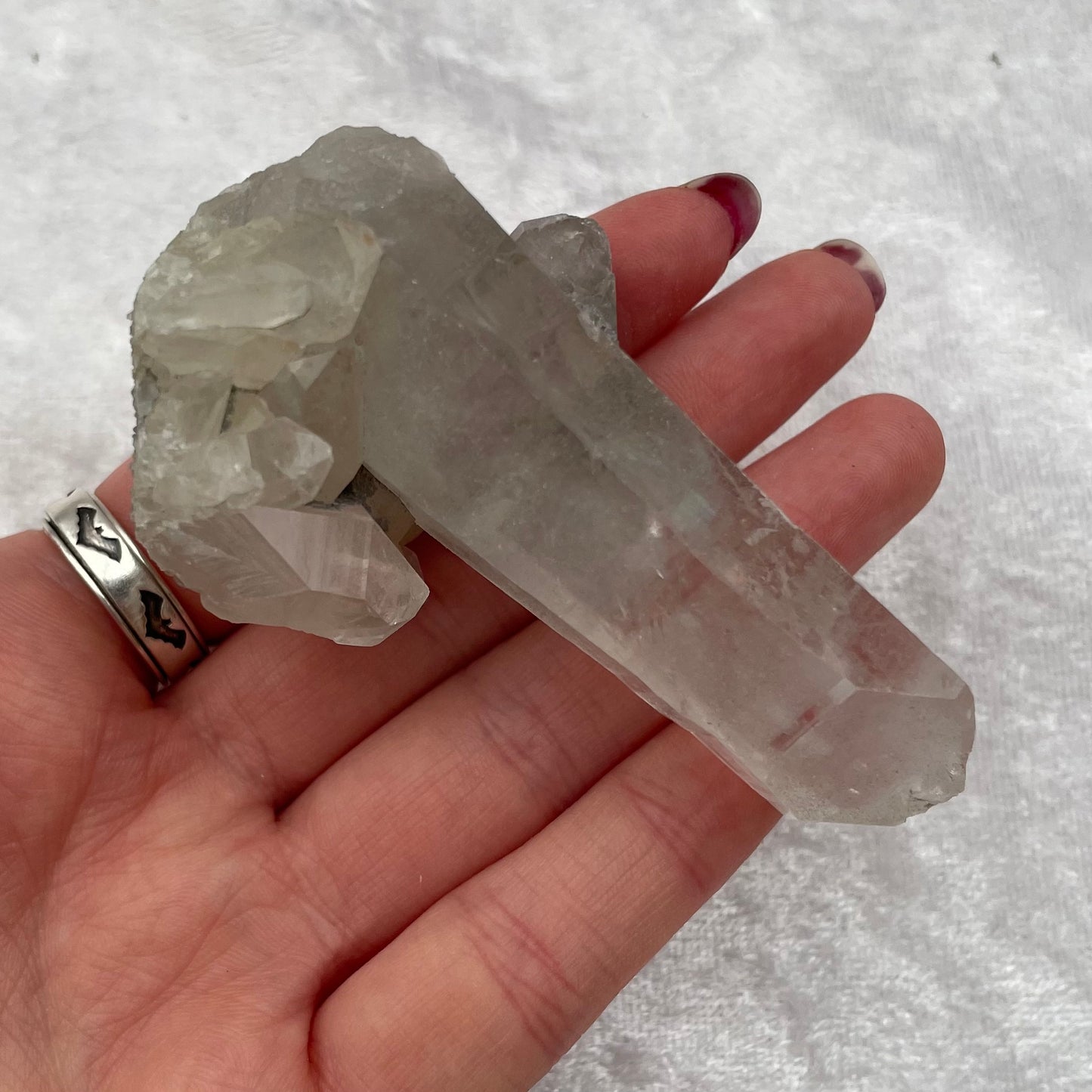 Clear Quartz Point Cluster