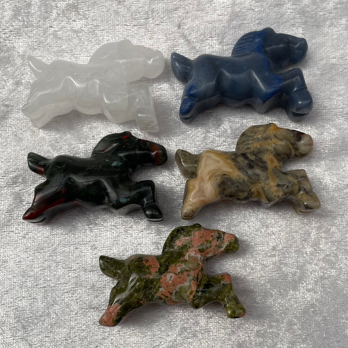 Crystal Galloping Horse Carvings