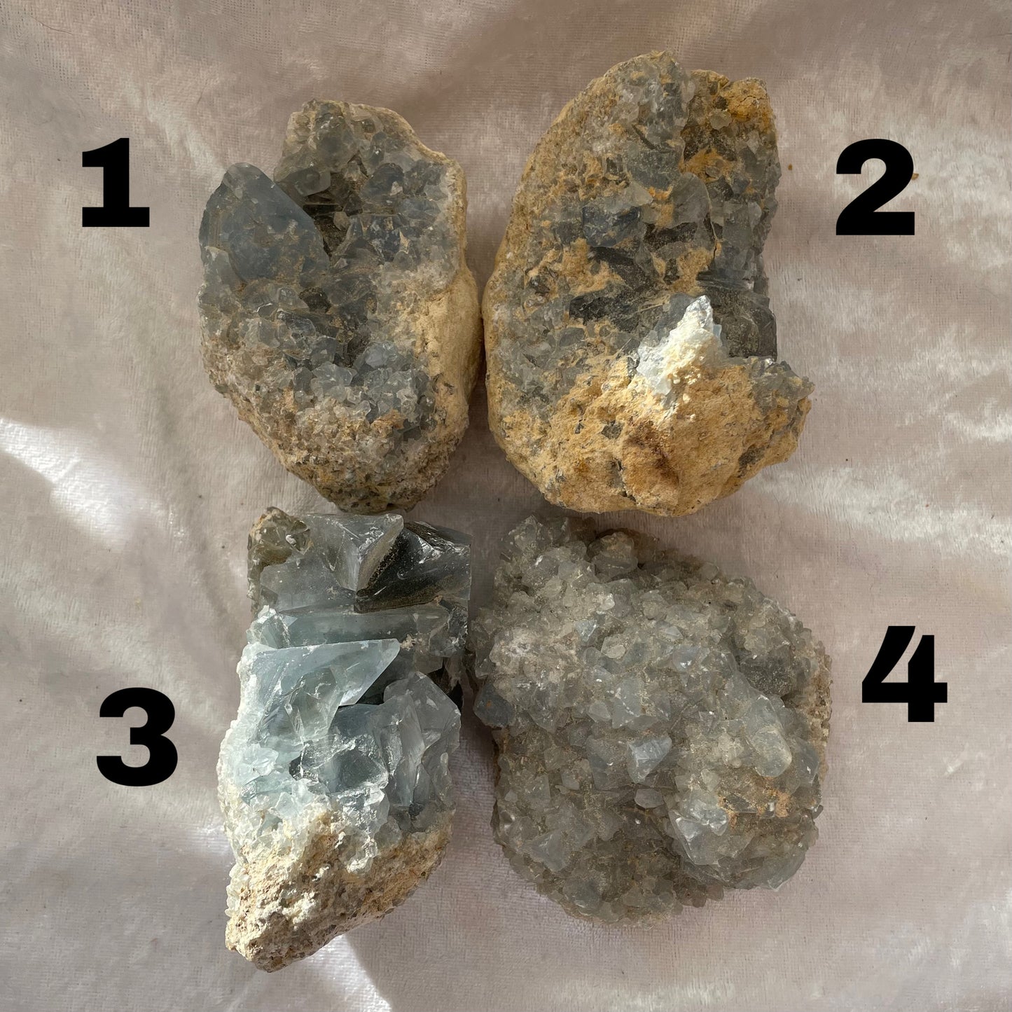 Large Celestite Geodes