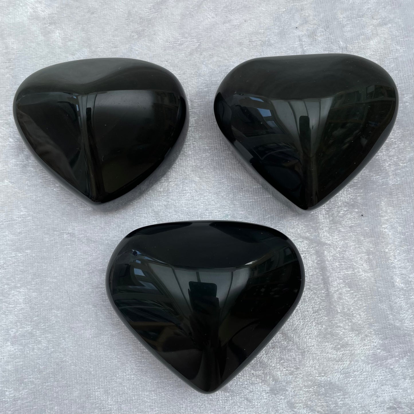 Rainbow Obsidian Hearts