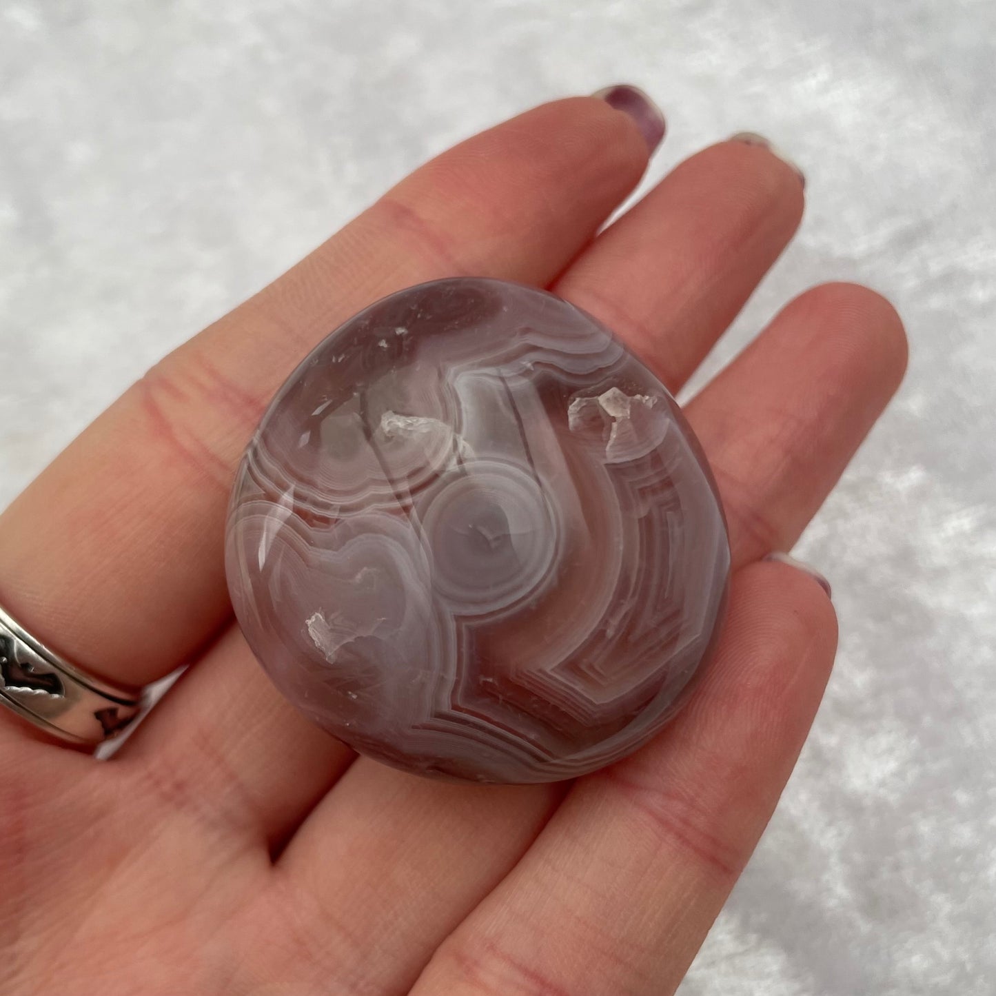 Zimbabwe Agate Tumbled Palmstone Gallet