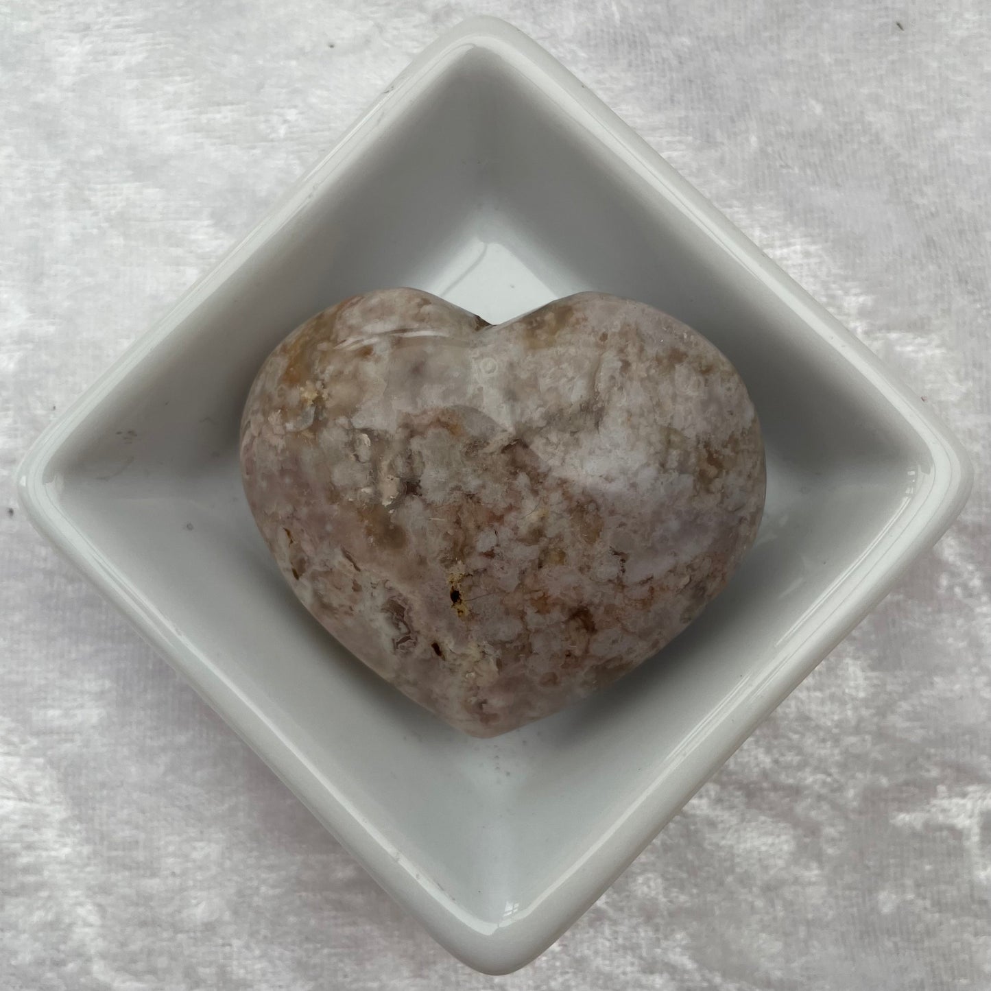 Lilac Ocean Jasper Heart