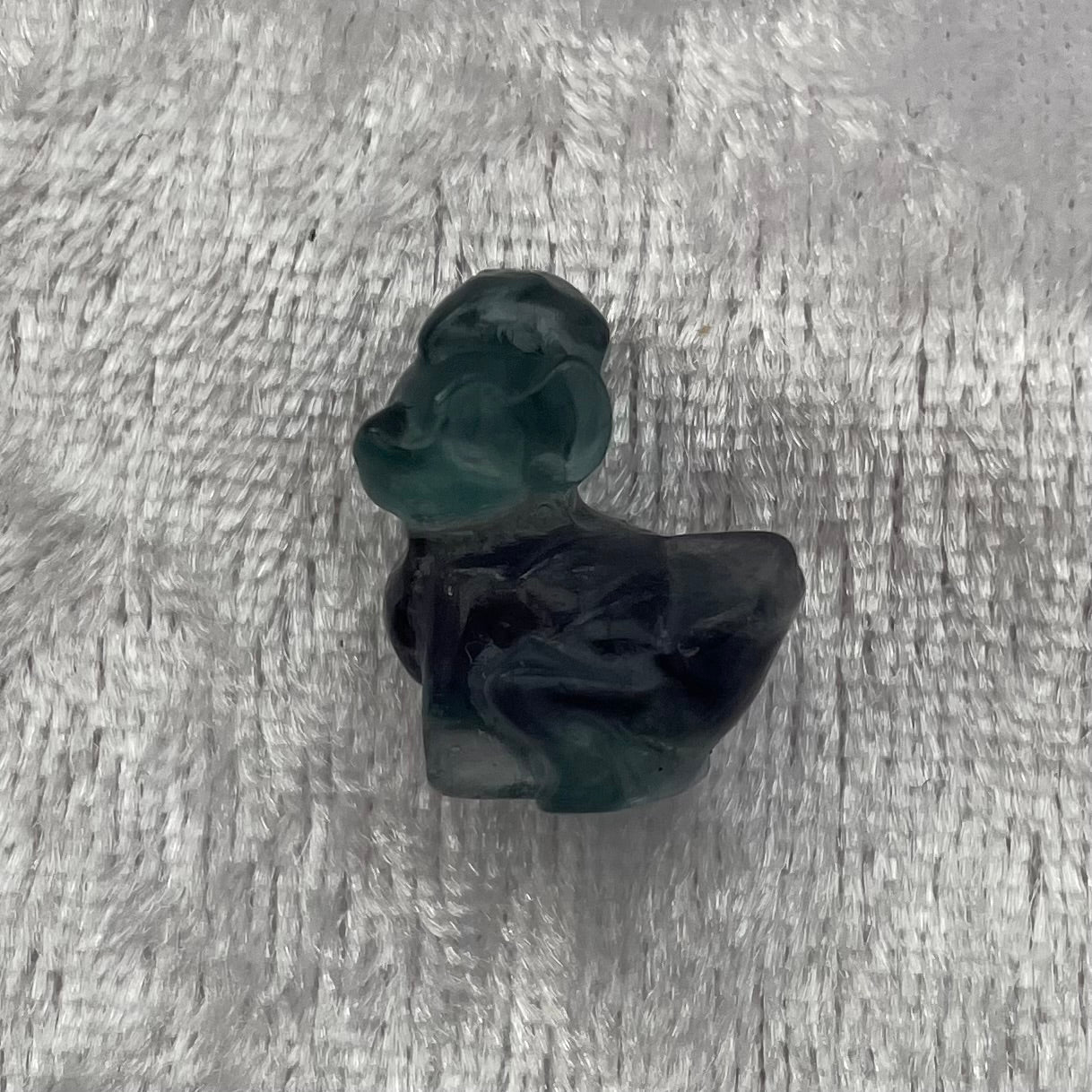 Mini Rainbow Fluorite Pokémon Growlithe Carving