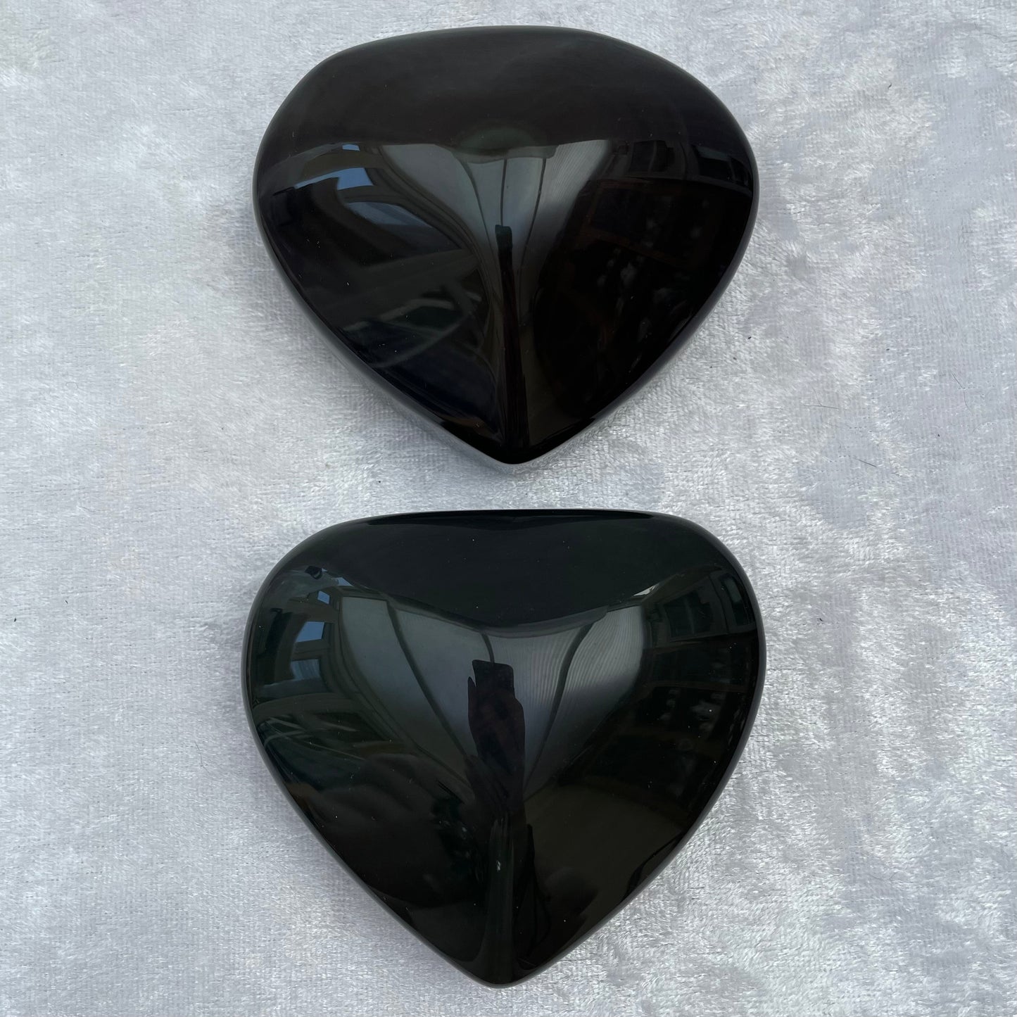 Large Rainbow Obsidian Hearts