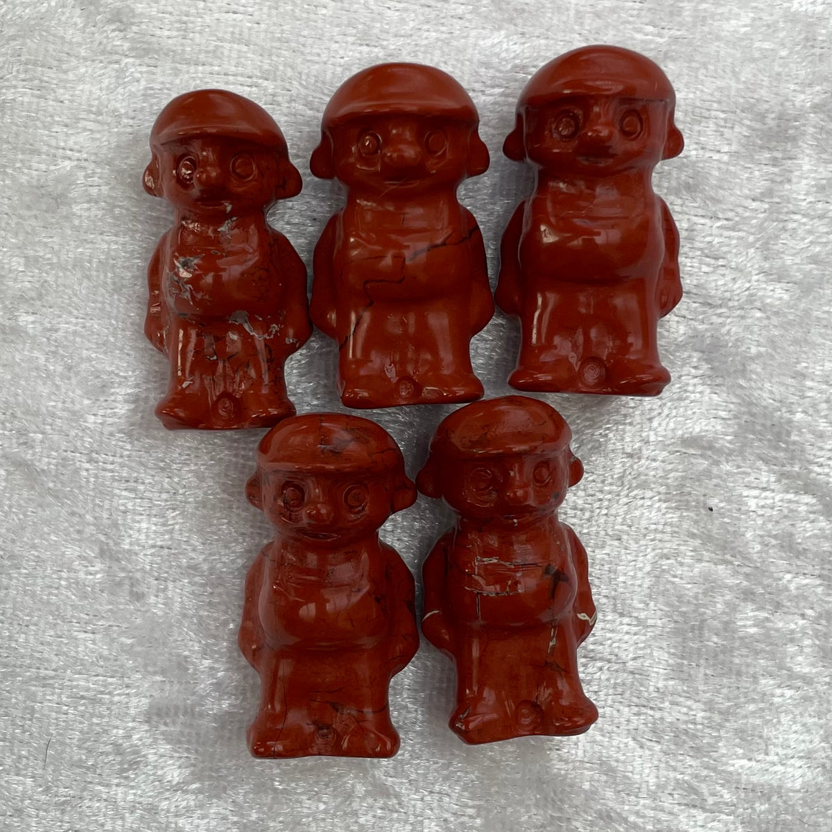 Red Jasper Mario Carvings