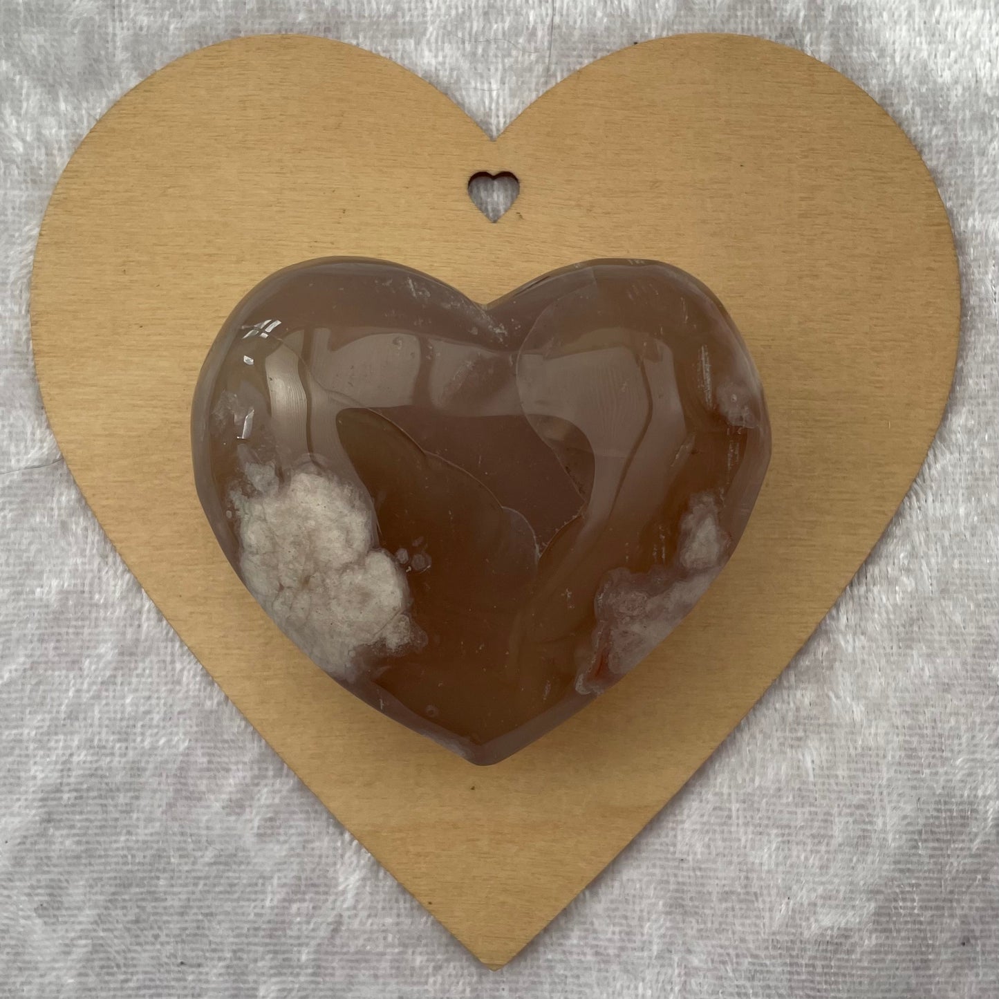 Blossom Agate Heart
