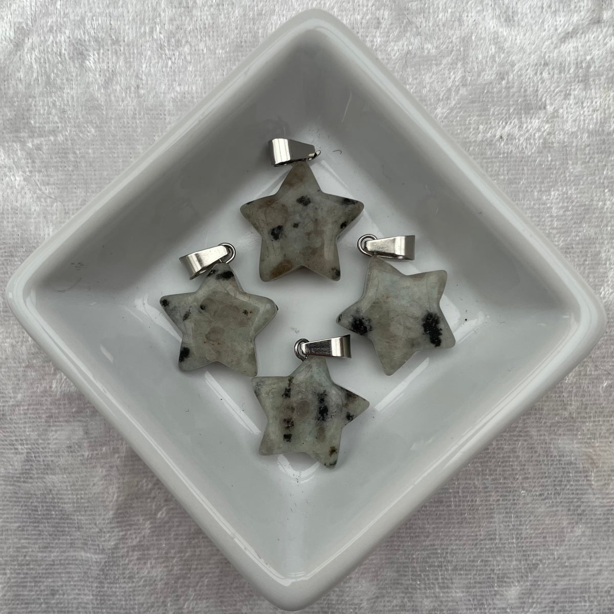 Kiwi Jasper Star Pendants