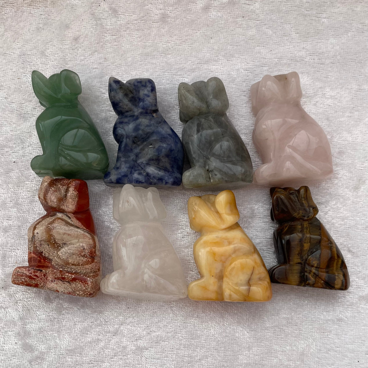 Crystal Dog Carvings