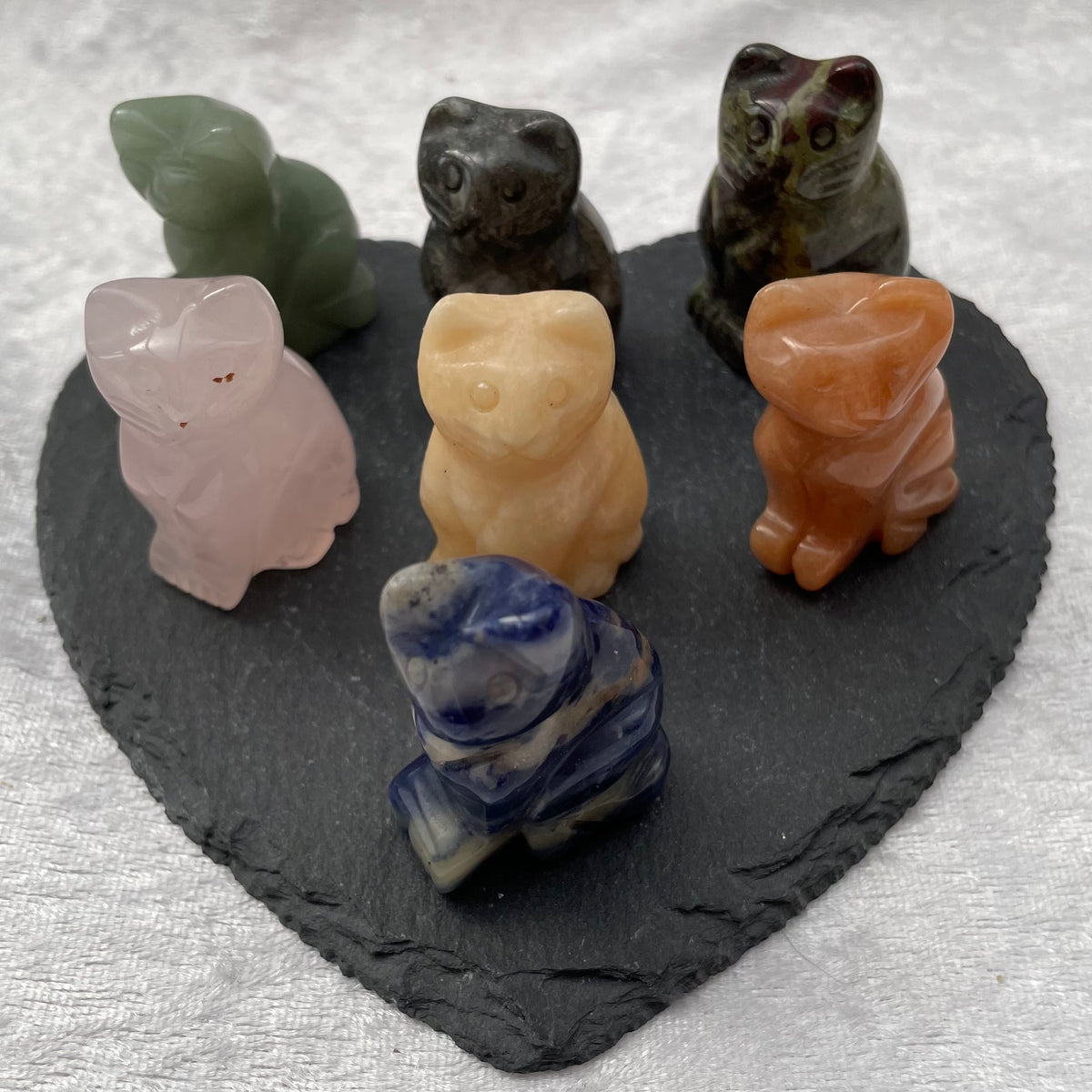 Crystal Cat Carvings