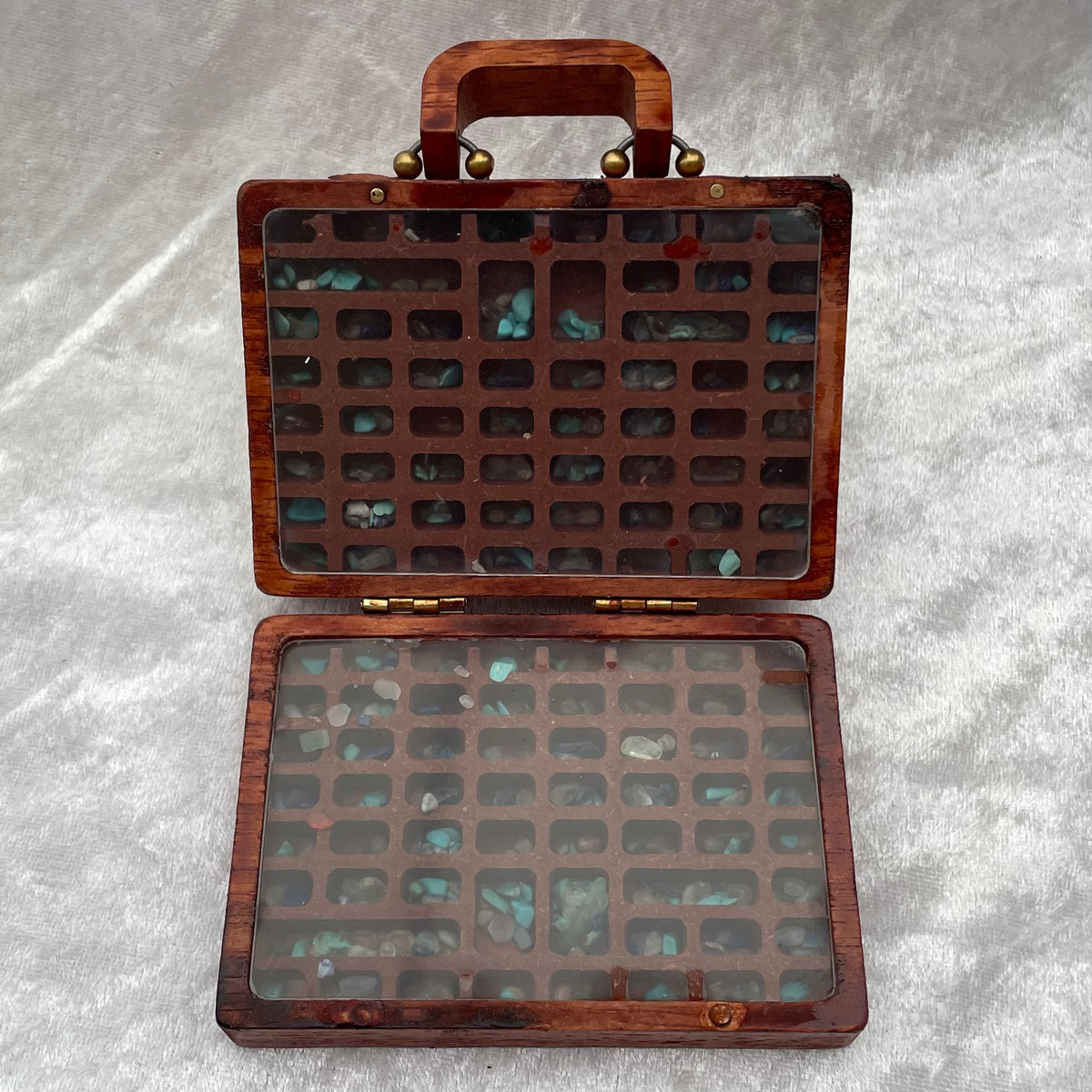 Mini Wooden Crystal Briefcase