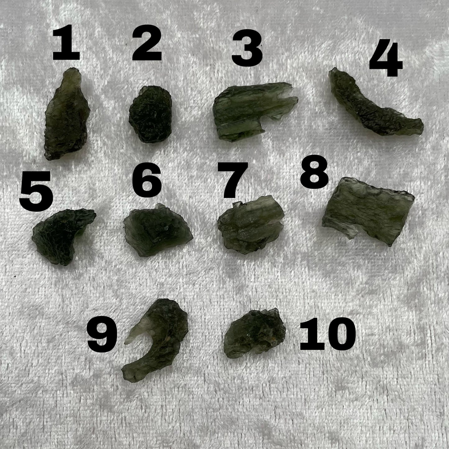 Genuine Natural Rough Moldavite Pieces