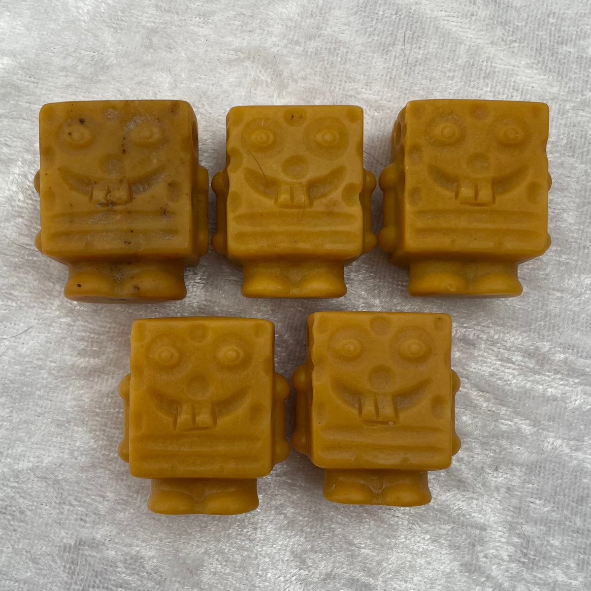 Yellow Jasper SpongeBob SquarePants Carvings