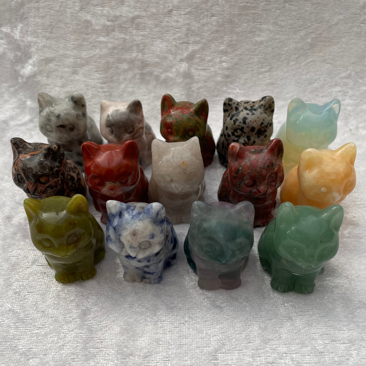 Crystal Cat Carvings