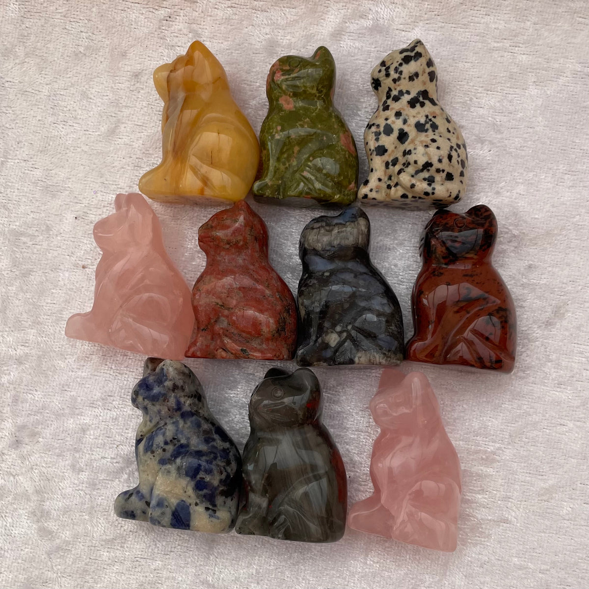 Crystal Cat Carvings