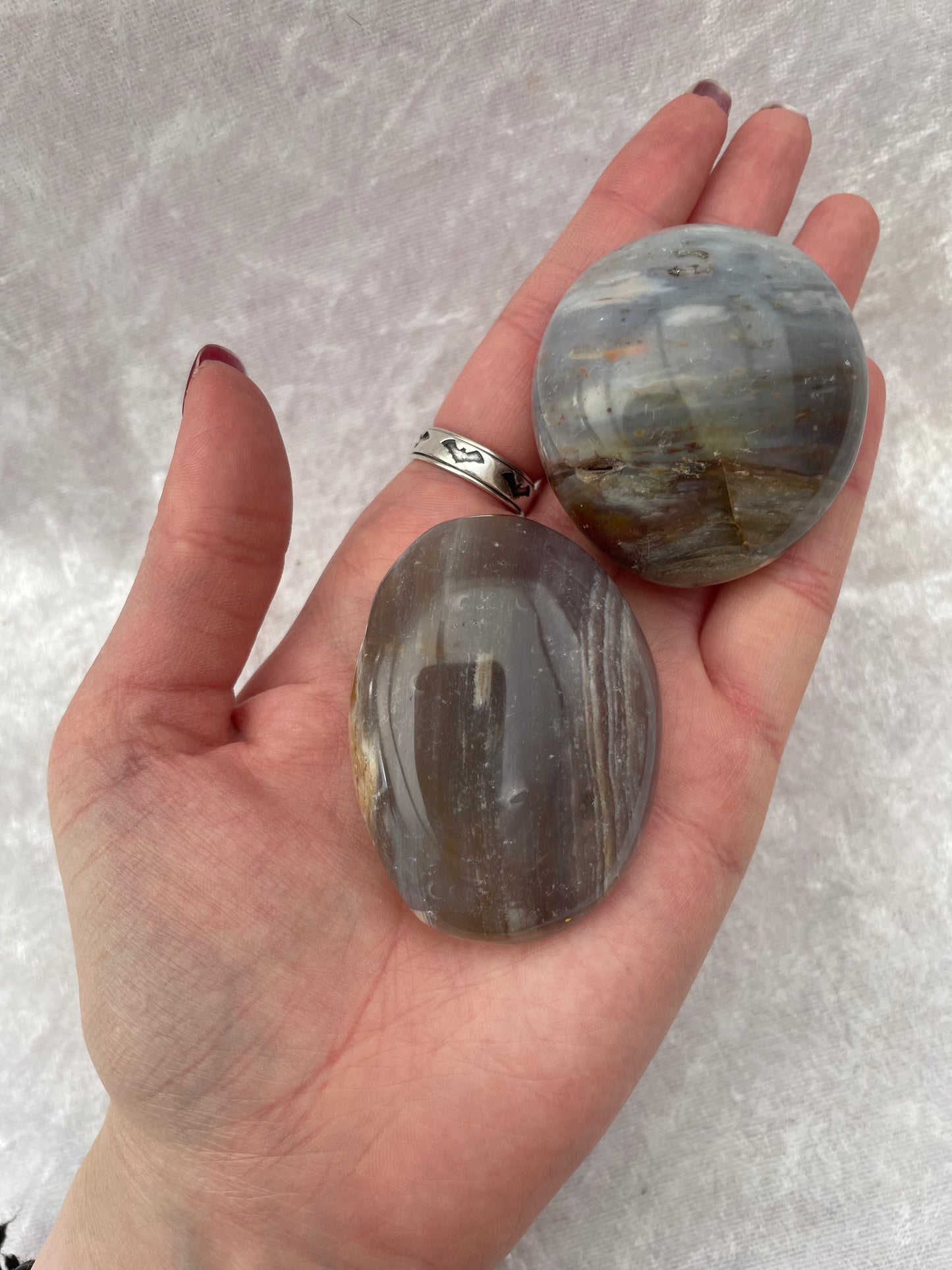 Banded Agate Palmstone Gallets