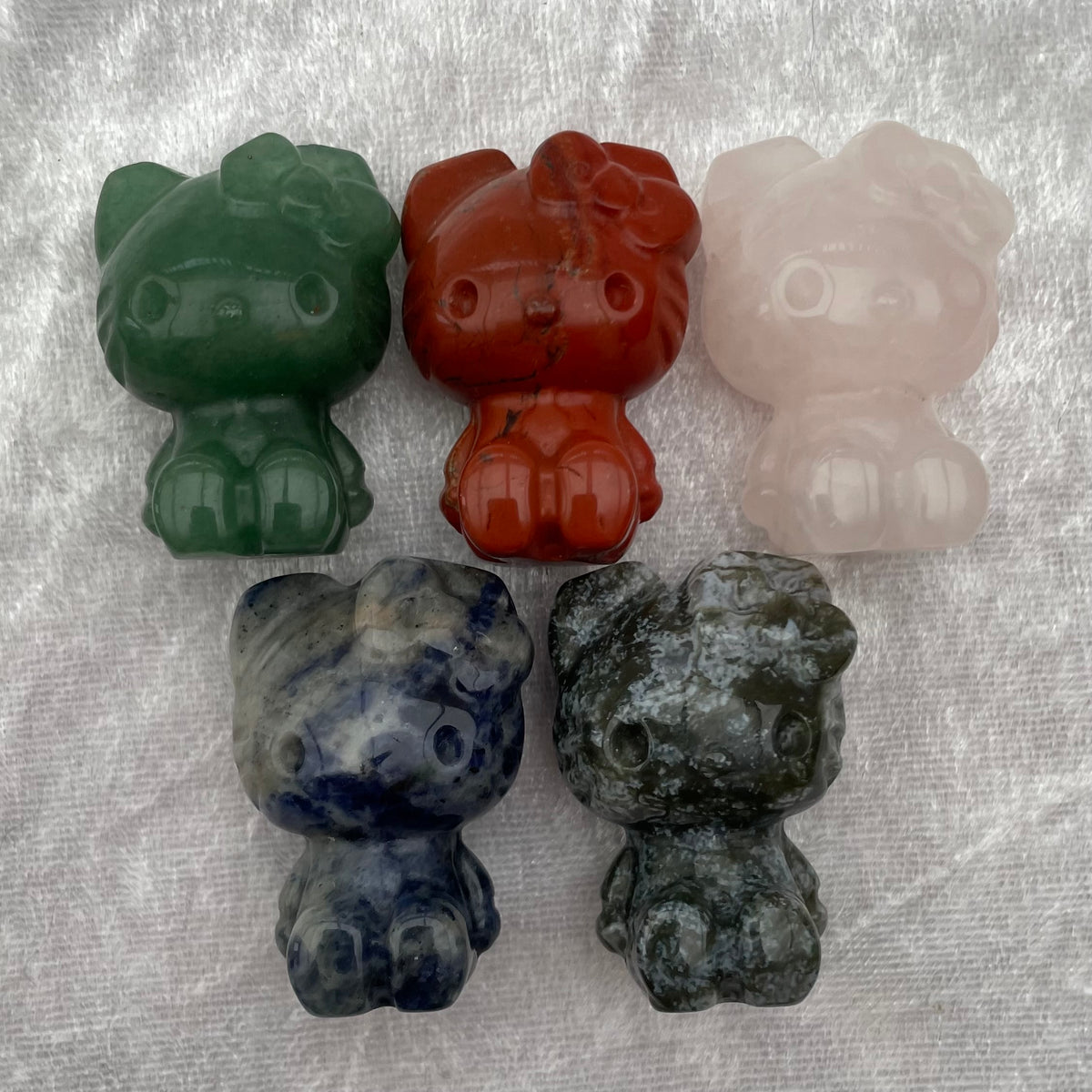 Crystal Hello Kitty Carvings