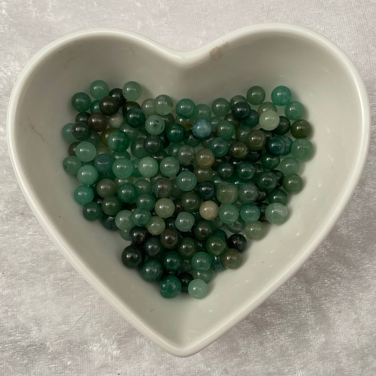 Tiny Green Aventurine Spheres