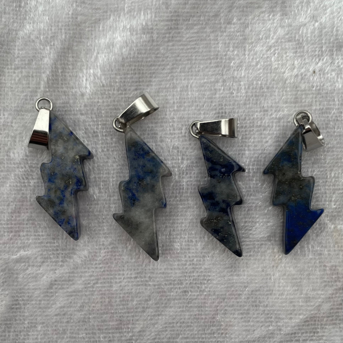 Lapis Lazuli Lightning Pendants