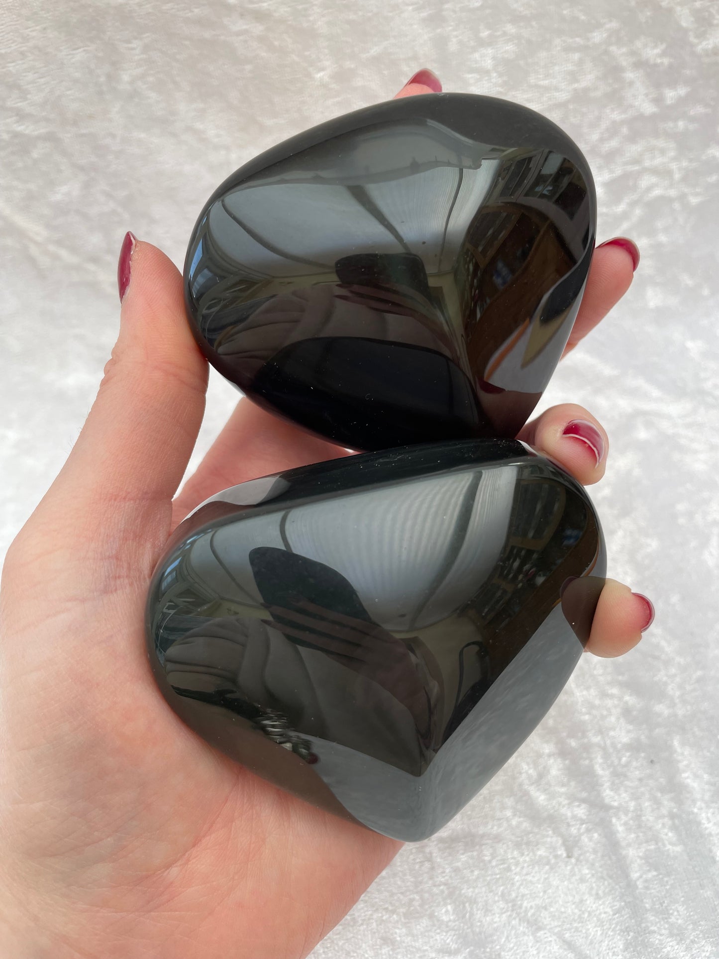 Large Rainbow Obsidian Hearts