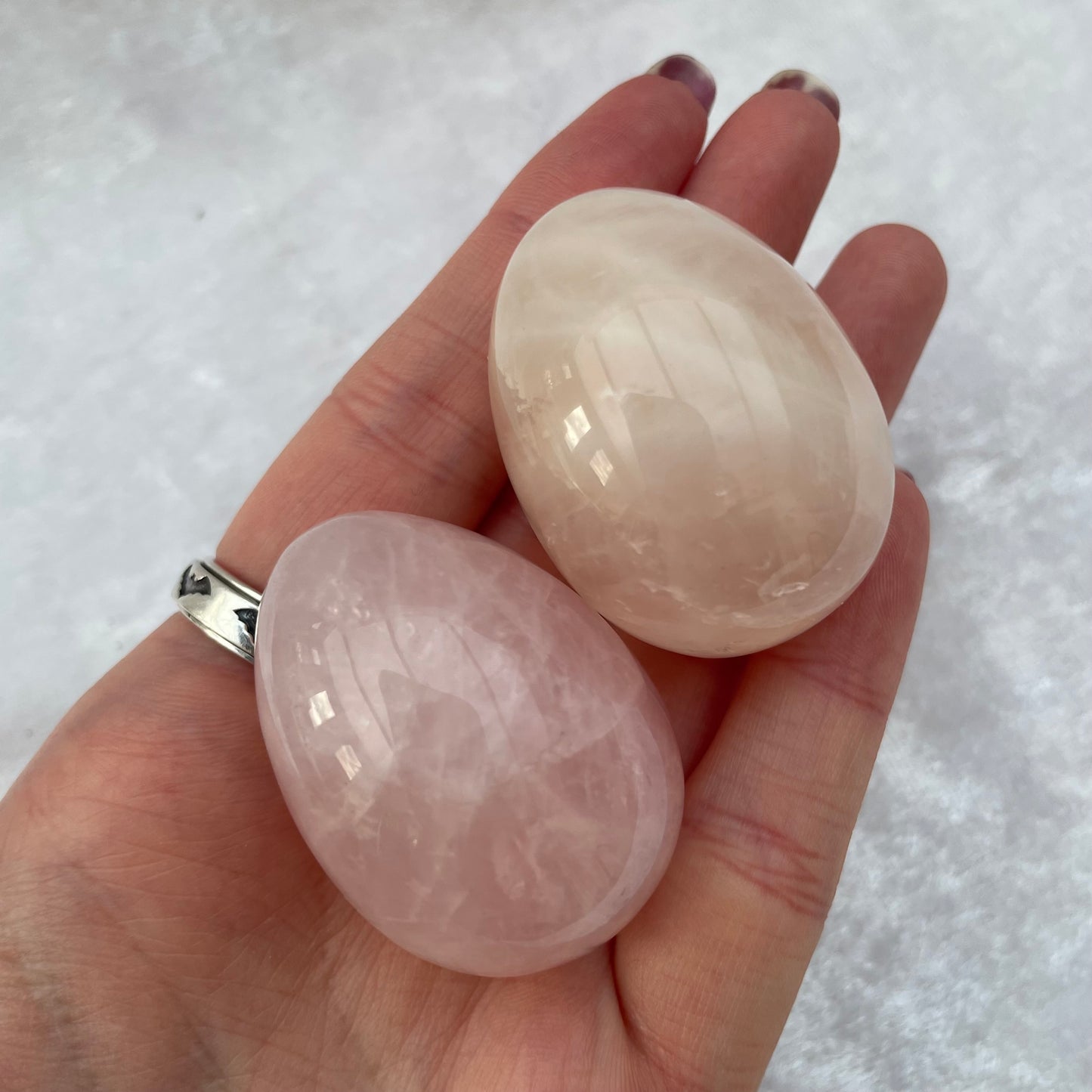 Rose Quartz Eggs