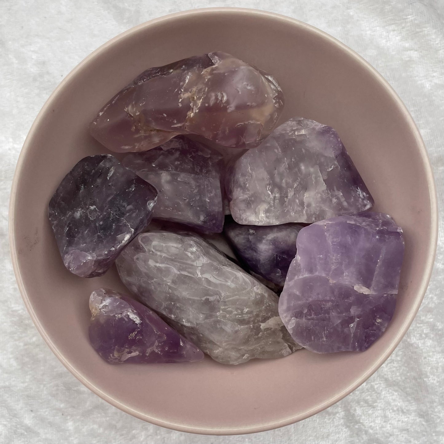 Half Tumbled Rough Amethyst