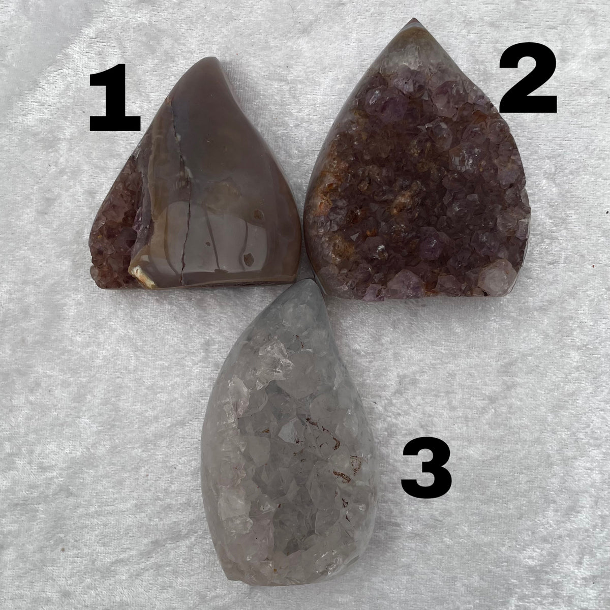 Amethyst Agate Druzy Cluster Flames