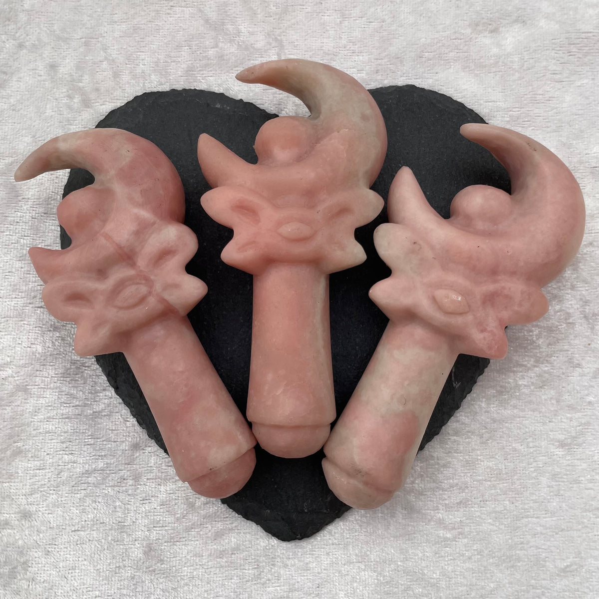 Pink Opal Sailor Moon Magical Girl Moon Wand Carvings