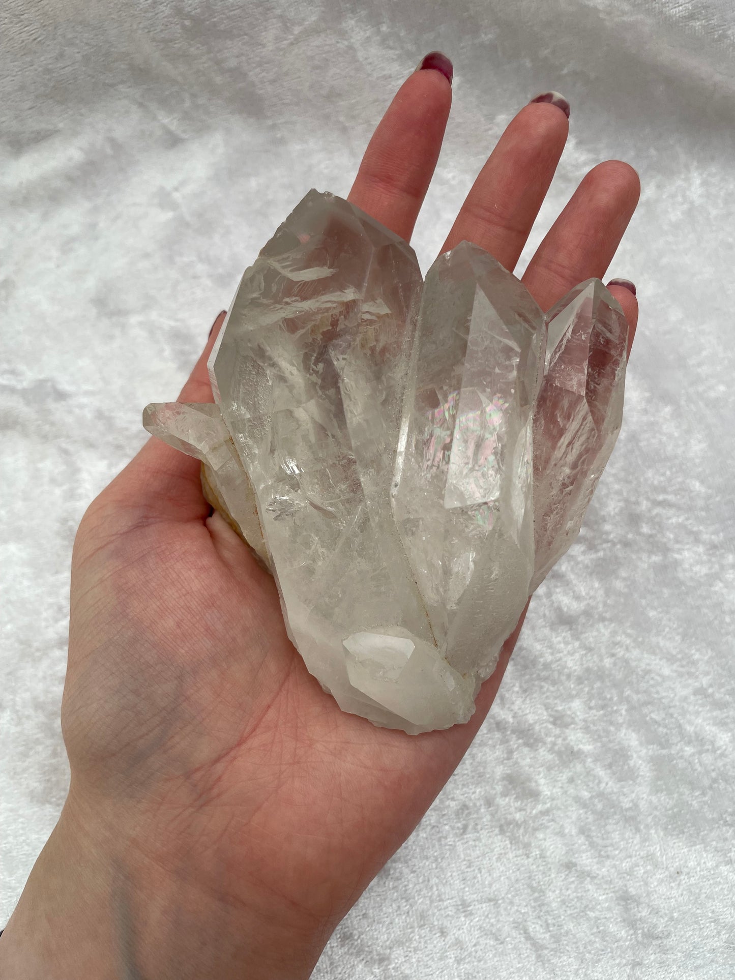 Clear Quartz Point Cluster