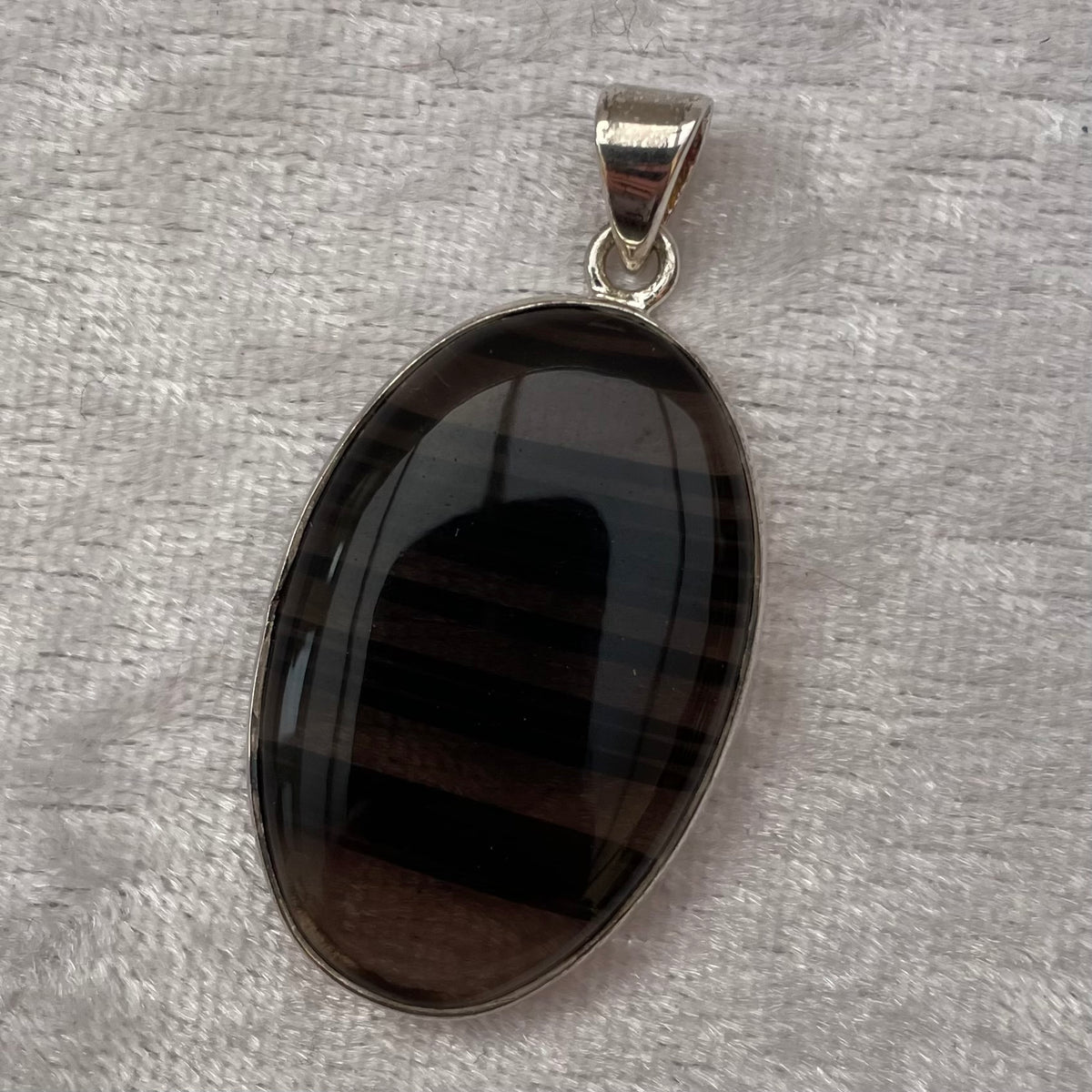 Midnight Lace Obsidian Pendant