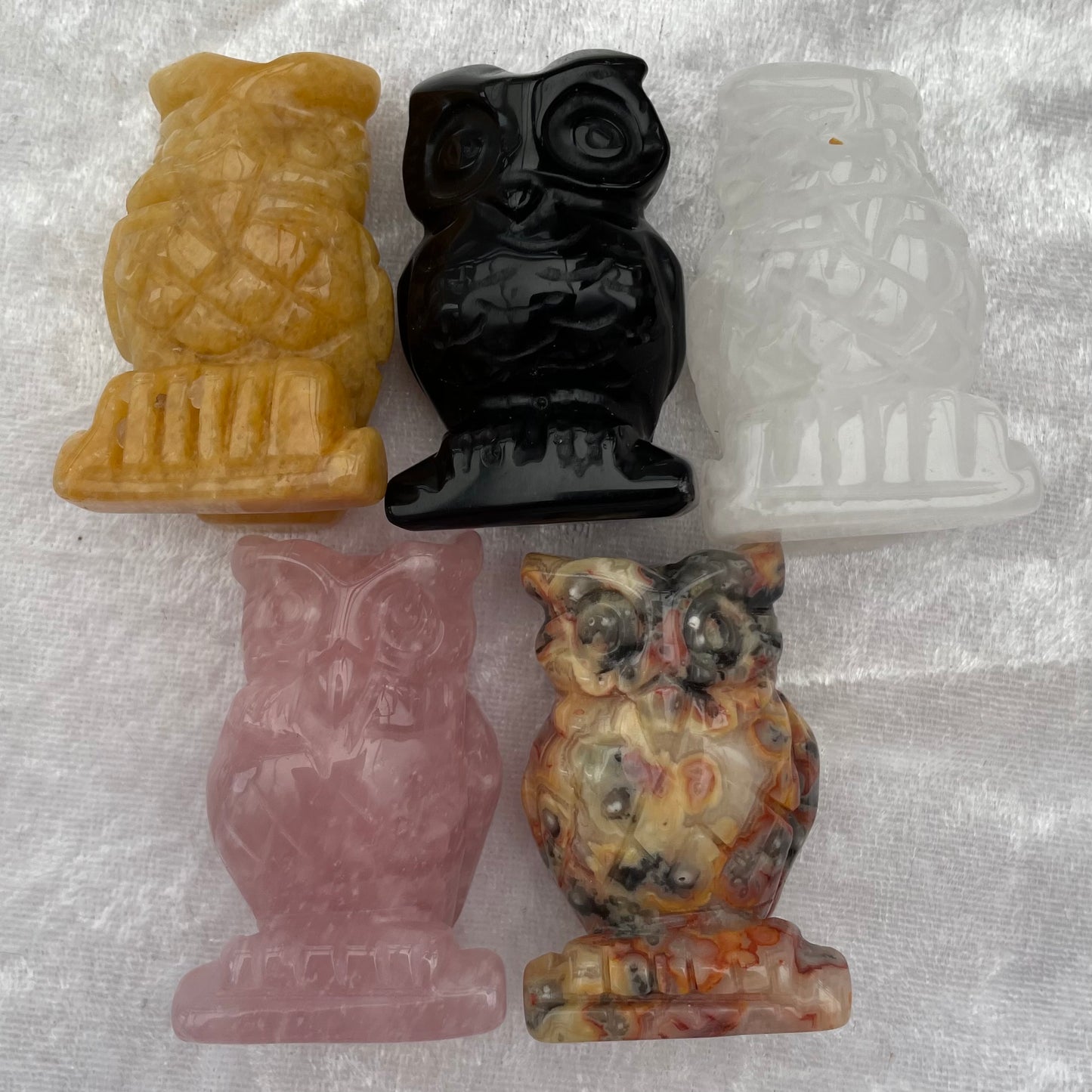 Crystal Owl Carvings