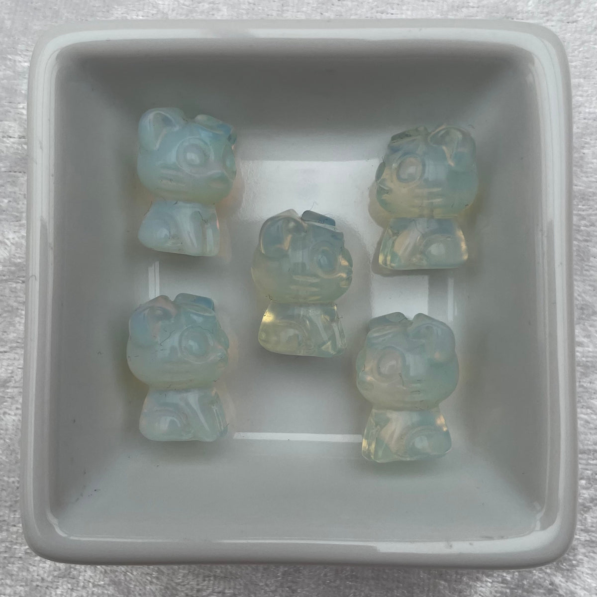 Mini Opalite Sailor Moon Luna Cat Carvings