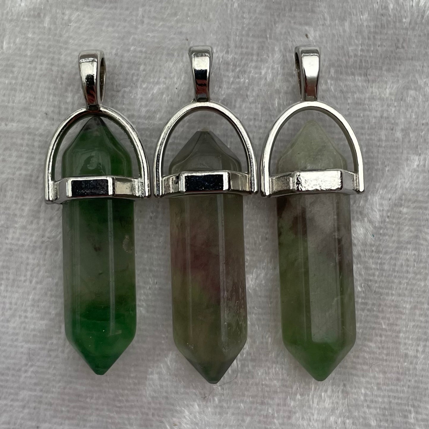 Rainbow Fluorite DT Pendants