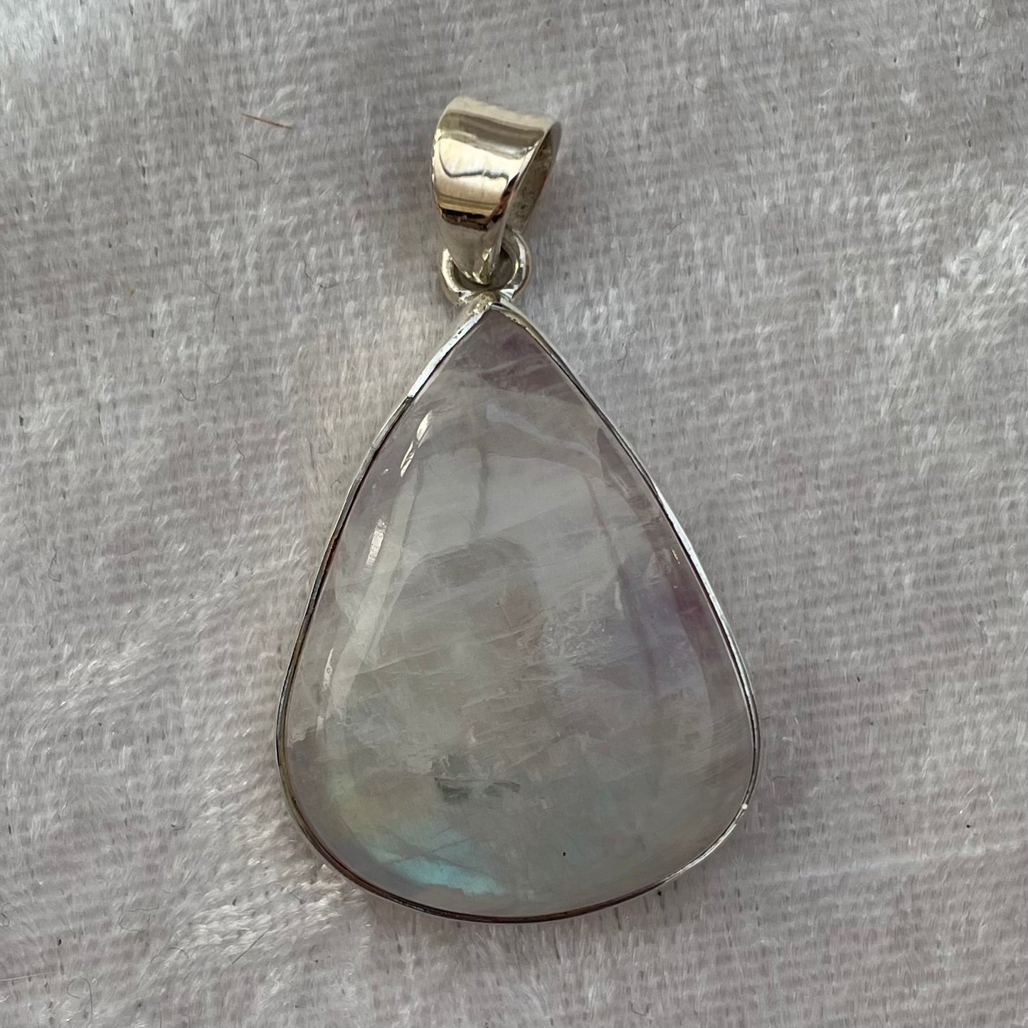 Pink Rainbow Moonstone Pendant