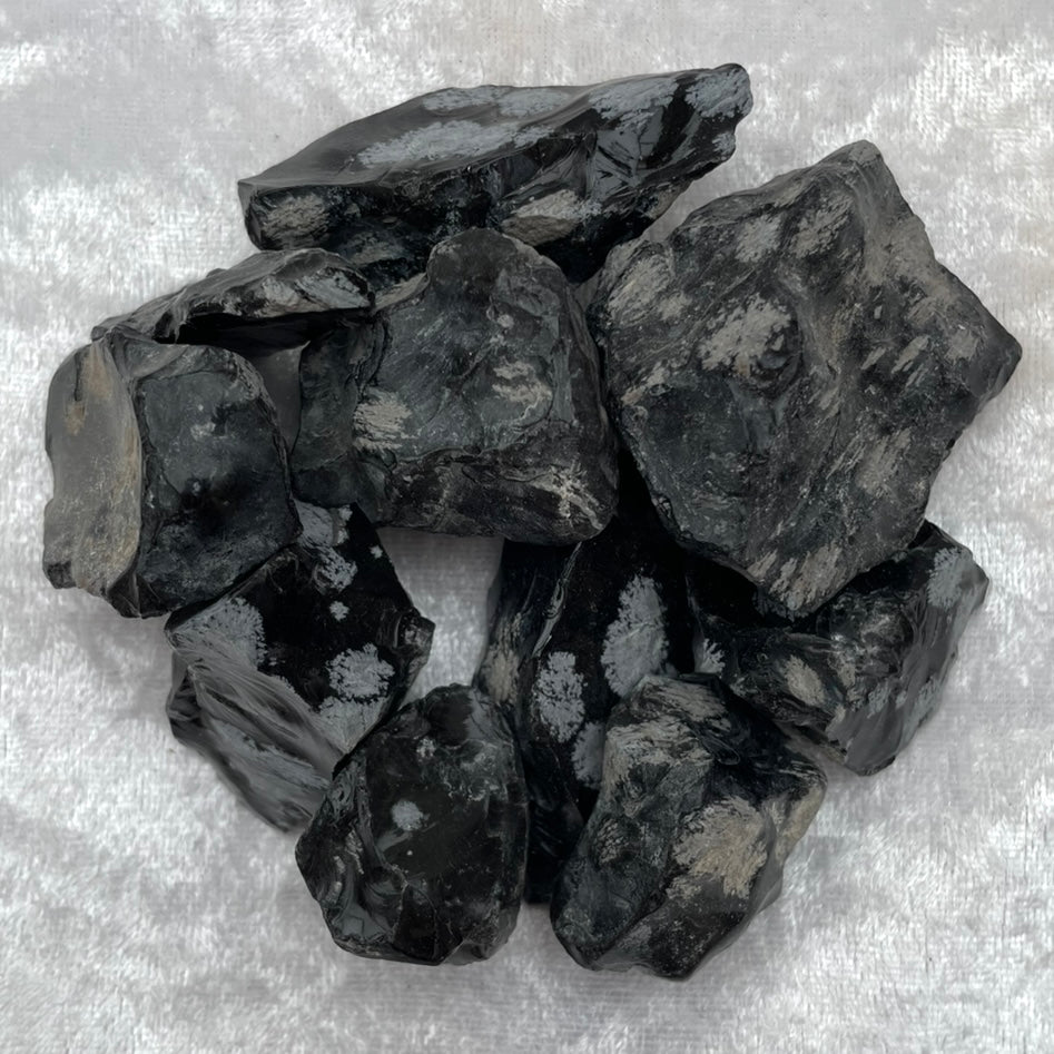 Rough Snowflake Obsidian