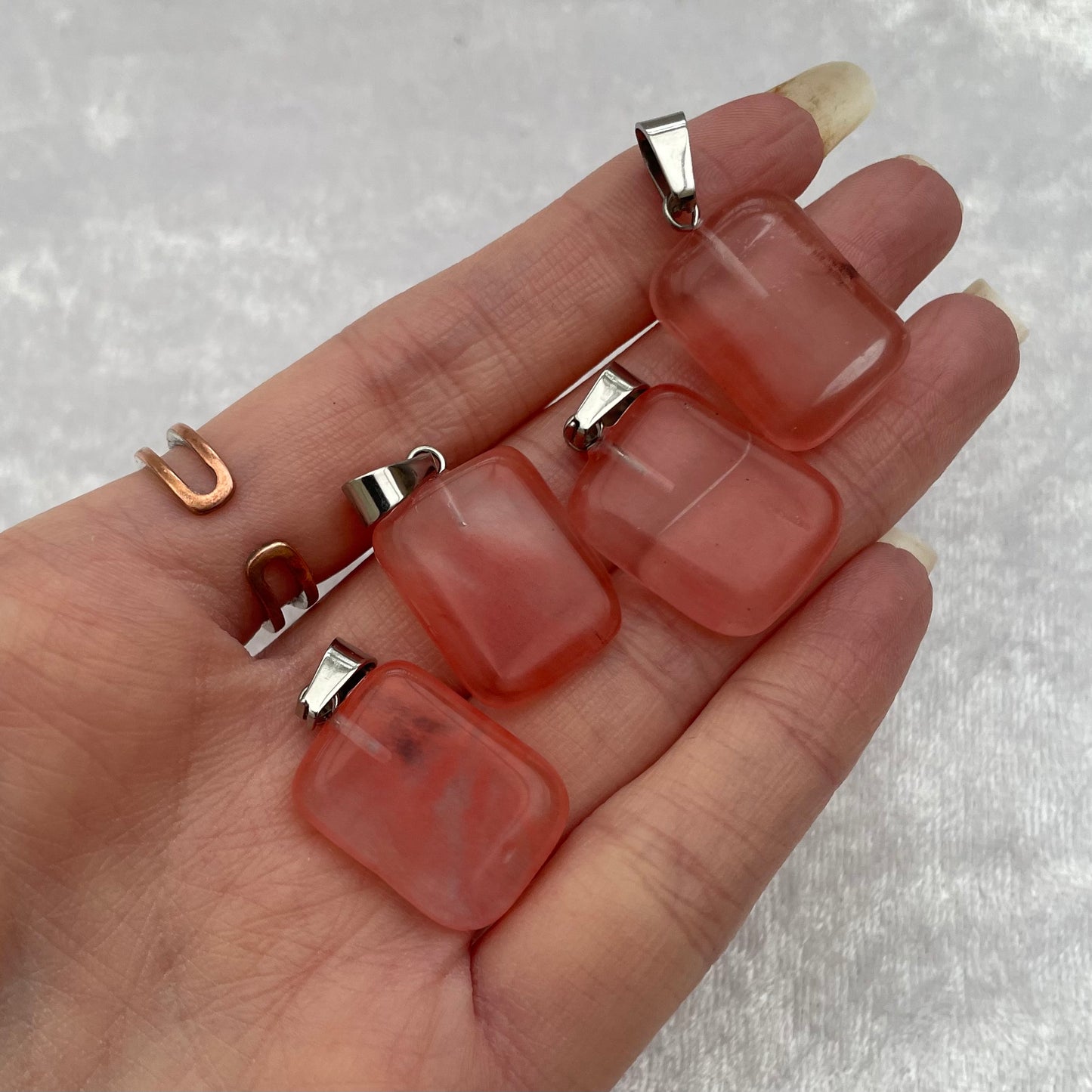 Smelt Flat Rectangle Pendants