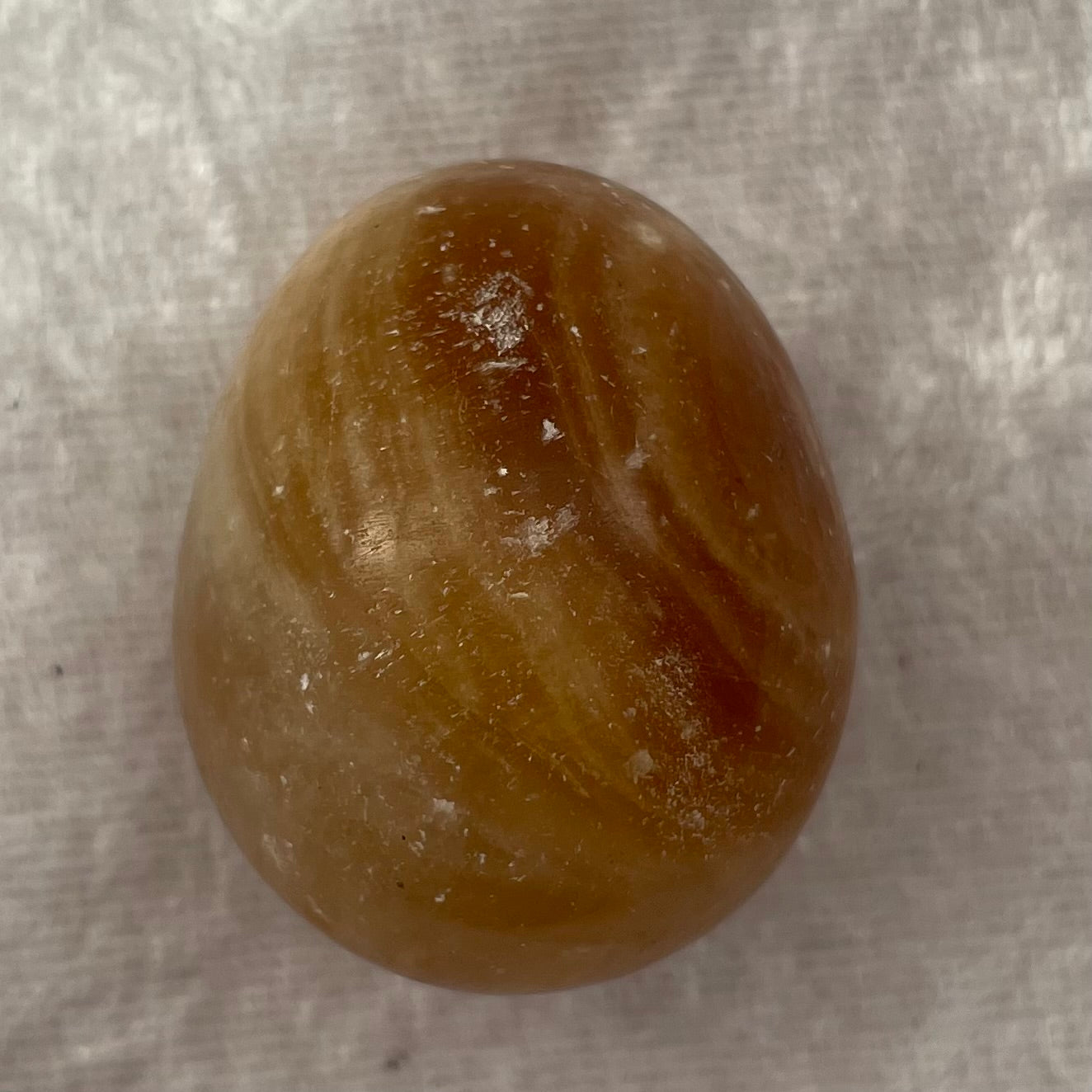 Honey Calcite Egg