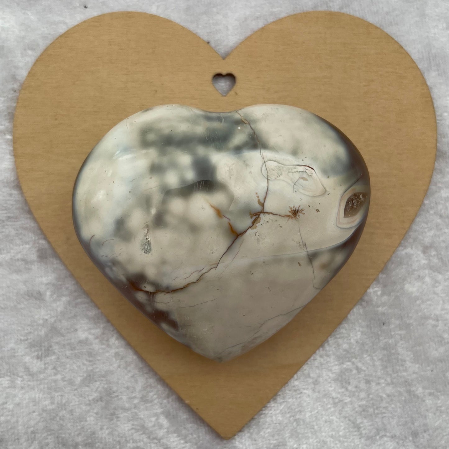 Orca Agate Heart