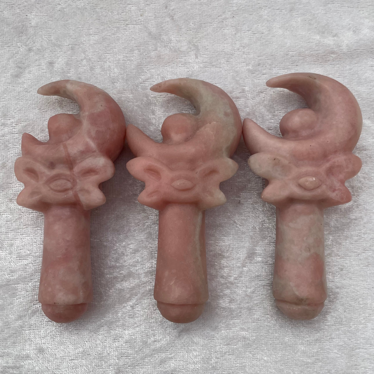 Pink Opal Sailor Moon Magical Girl Moon Wand Carvings