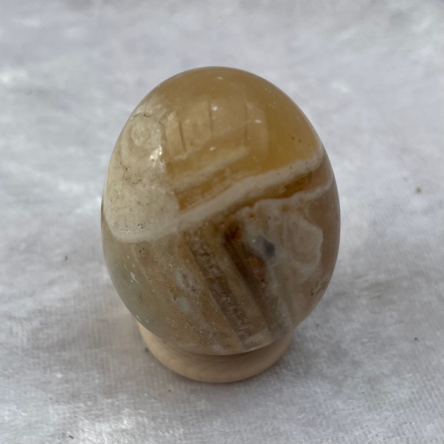 Honey Calcite Egg